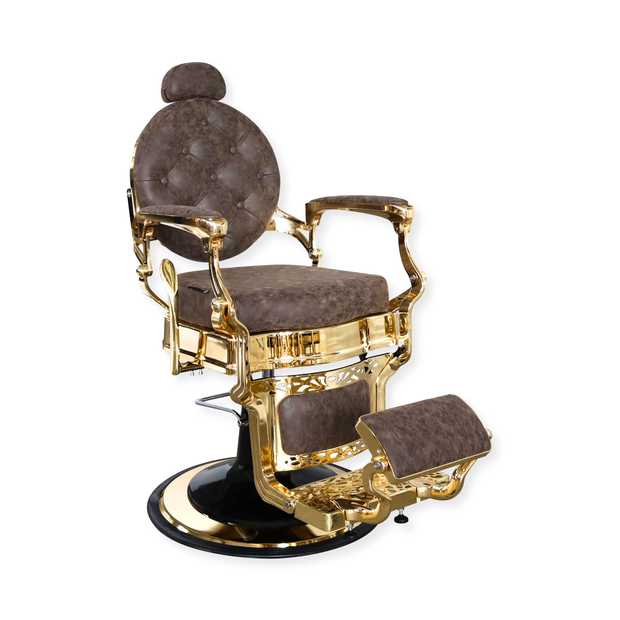 Barberchair Senior - Gold/Brown