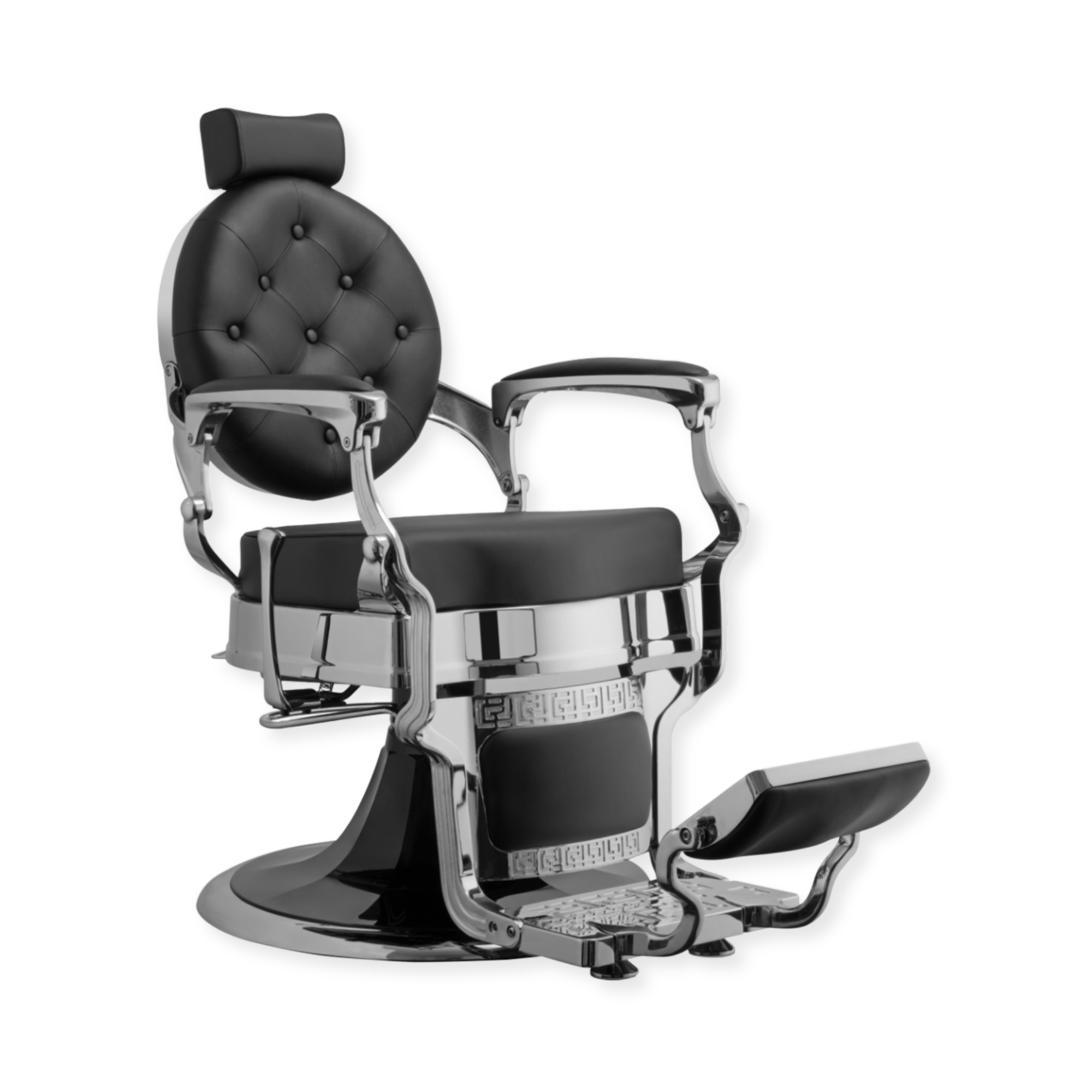 Legend Barber Chair Black Silver