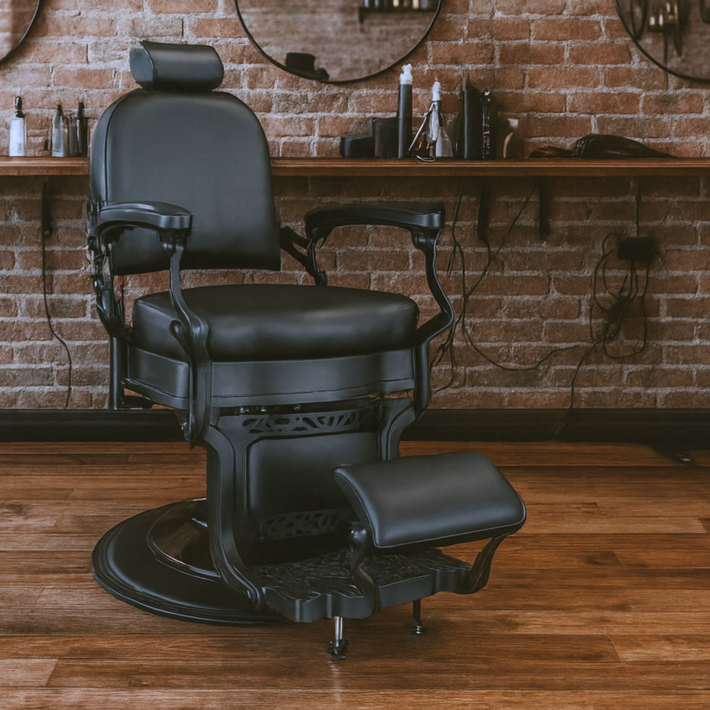 Master Barber Chair Matte Black