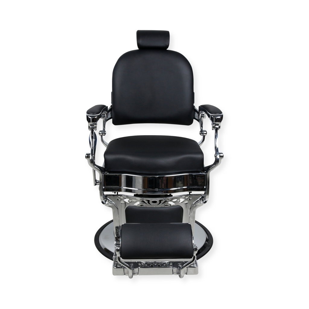 Master Barber Chair Silver Black