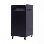 Salon Trolley with Power Outlet - London - Black