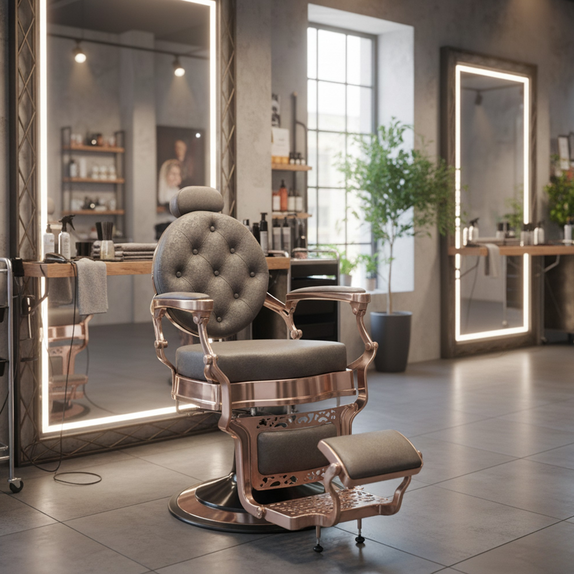 Barberchair Senior - Rose Bronze/Brown