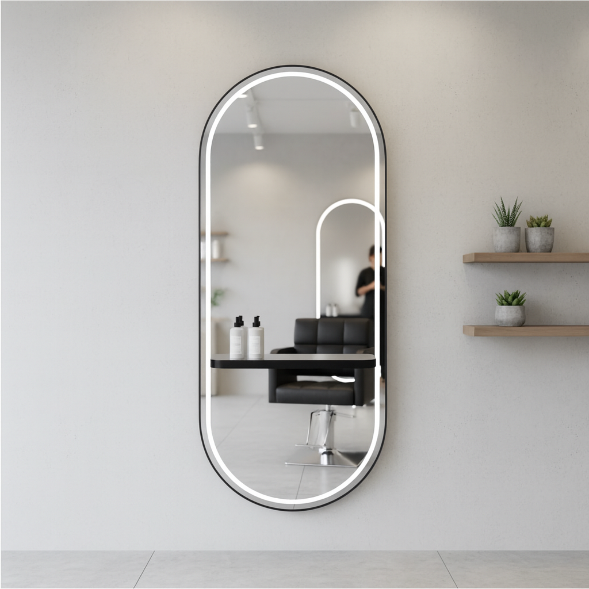 Noa Salon Mirror London Black