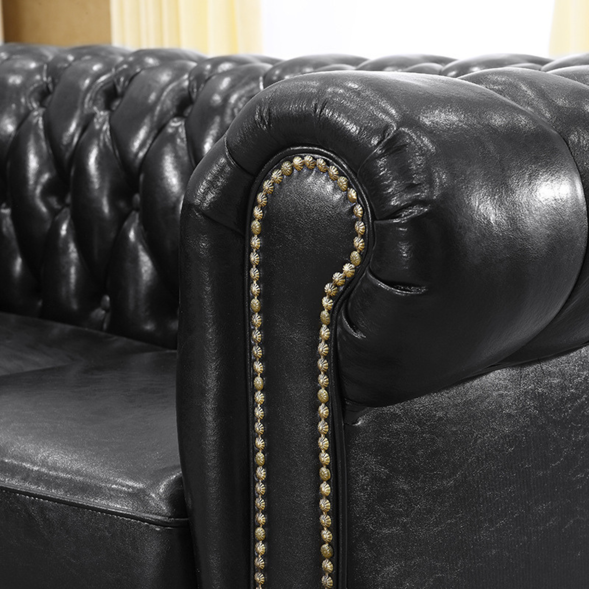 Sofa Chesterfield Black