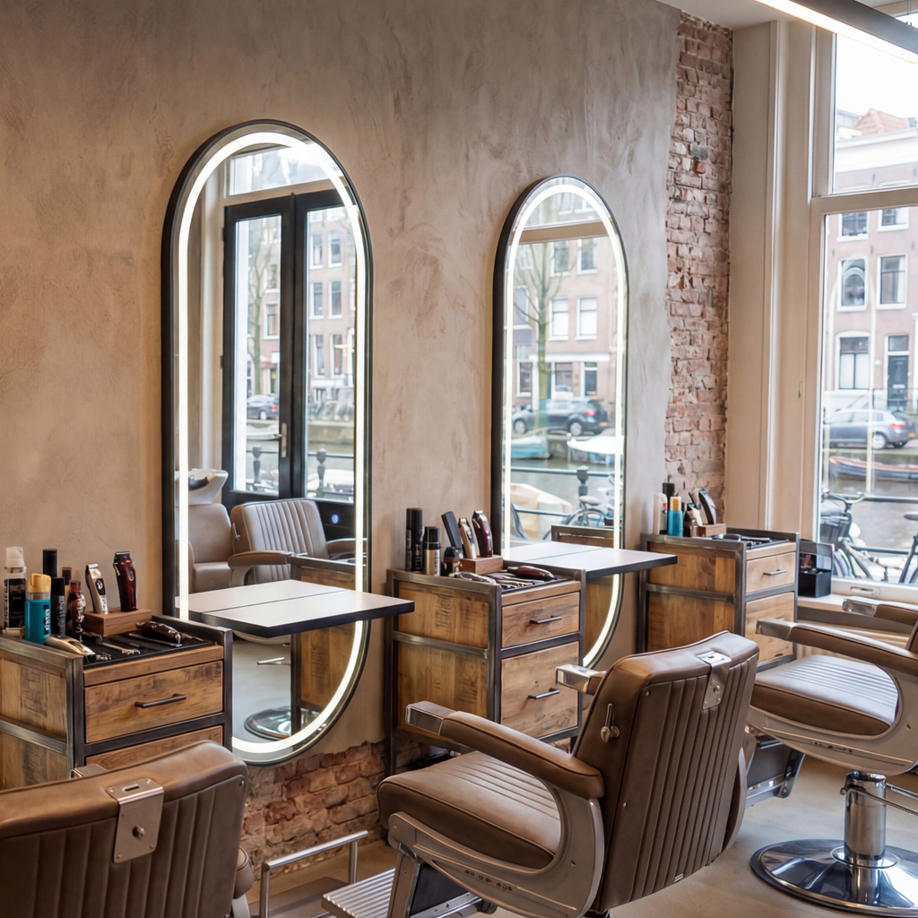 Noa Salon Mirror London Black