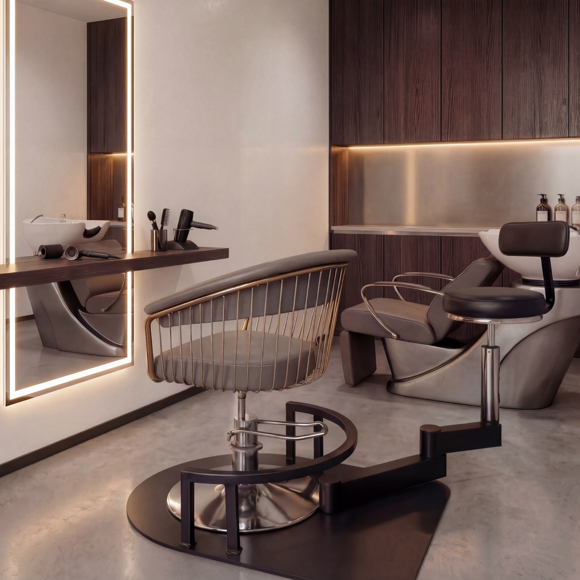 Rotating Support Chair for BarberChair