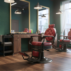 Legend Barber Chair Black Red