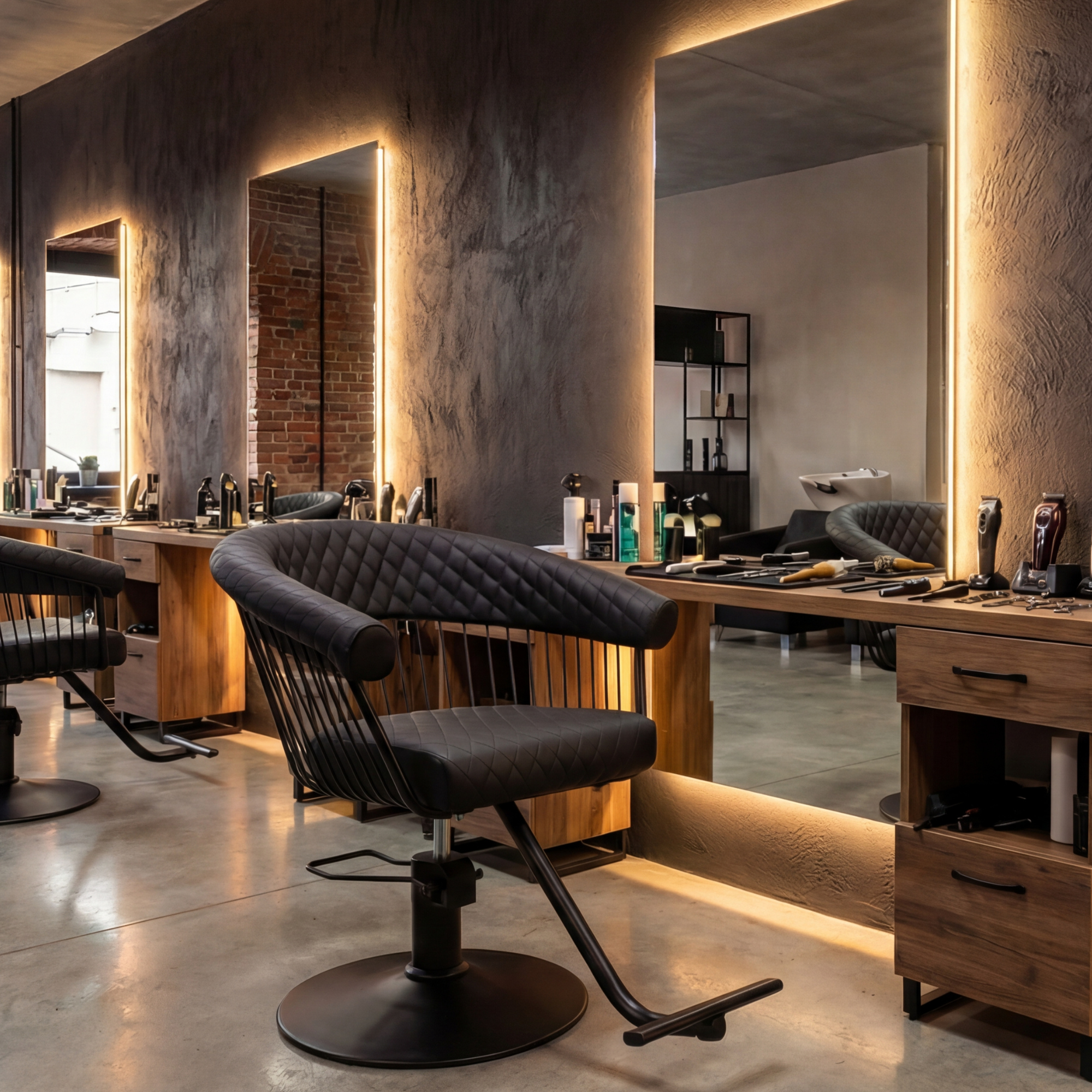 Salon Chair - Luxe - Black