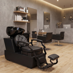 Royal Shampoo Bed Wash Unit Matte Black