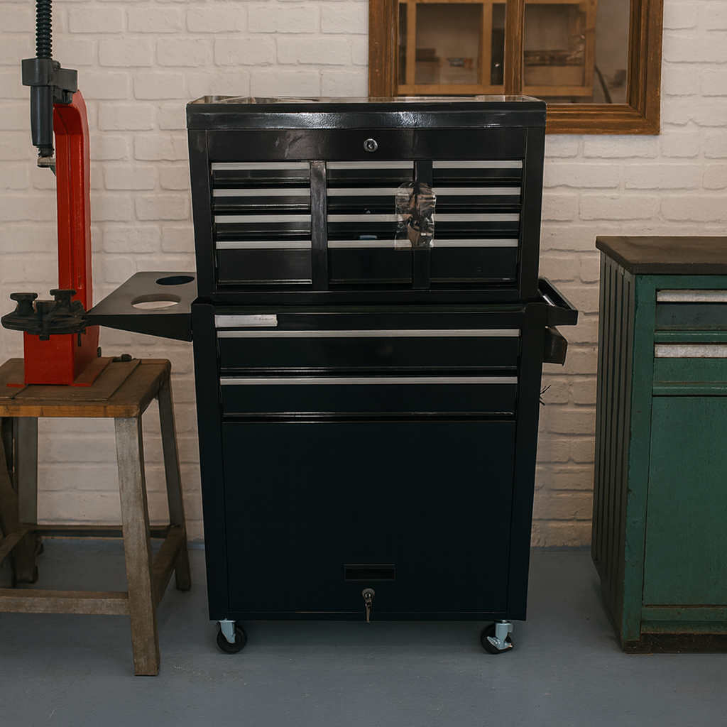 Professional Salon Storage Tool Trolley Black