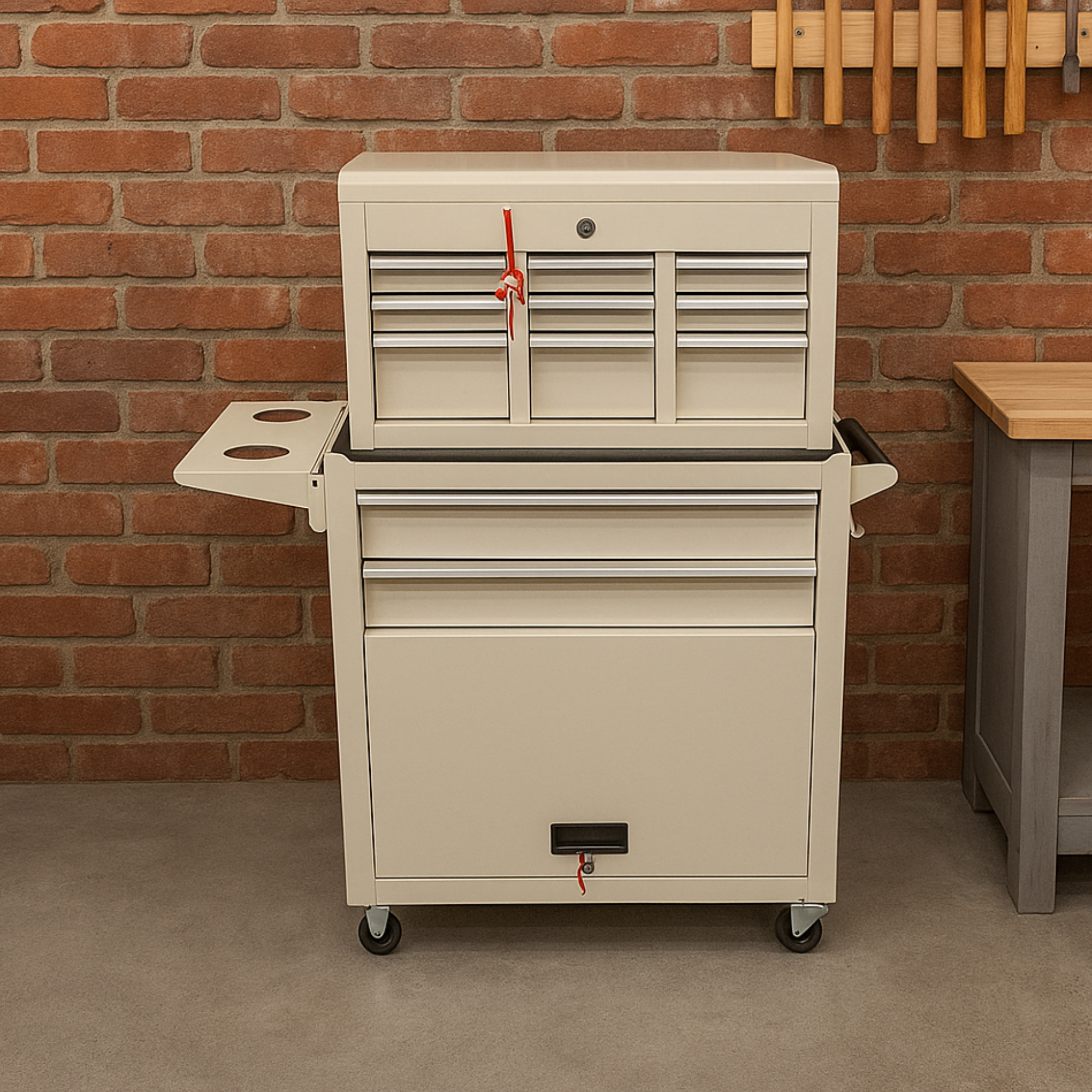 Professional Salon Storage Tool Trolley White