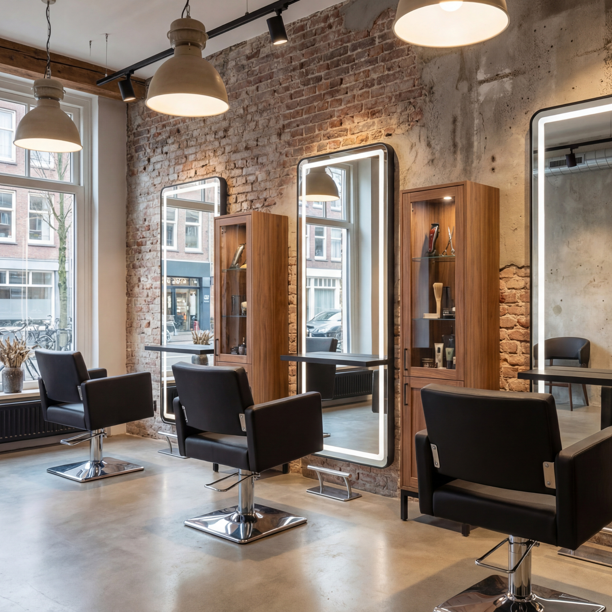 Noa Salon Mirror Monaco Black