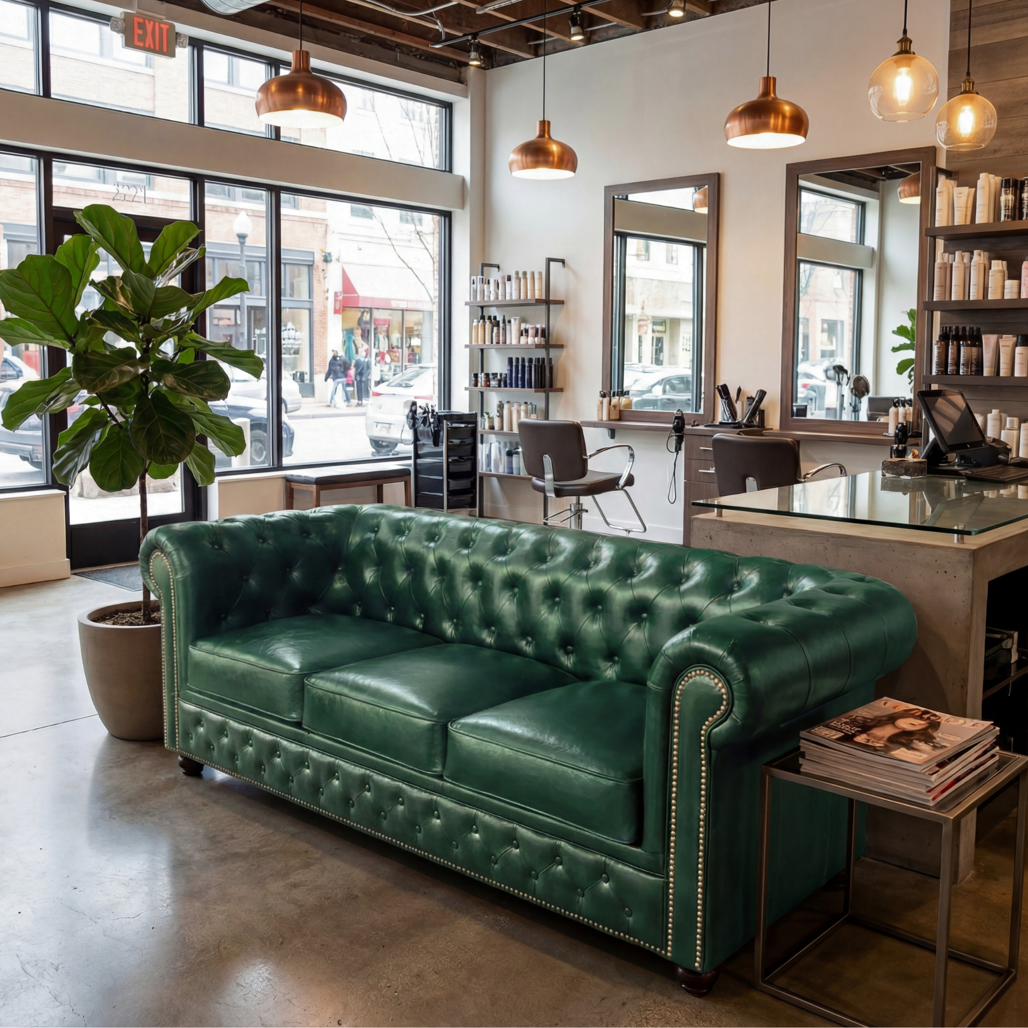 Sofa Chesterfield Green