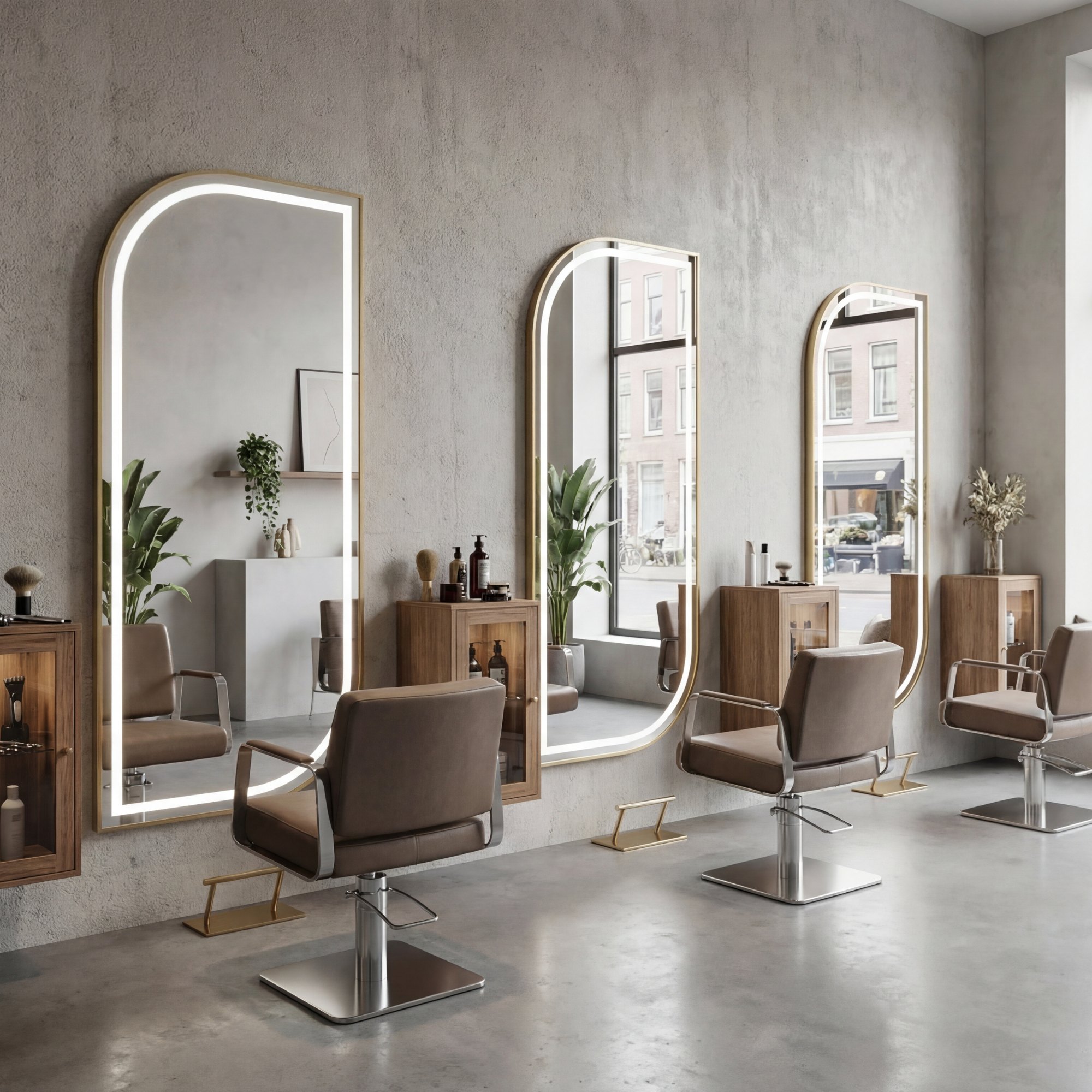 Salon Mirror Stockholm - 180x80cm - Gold
