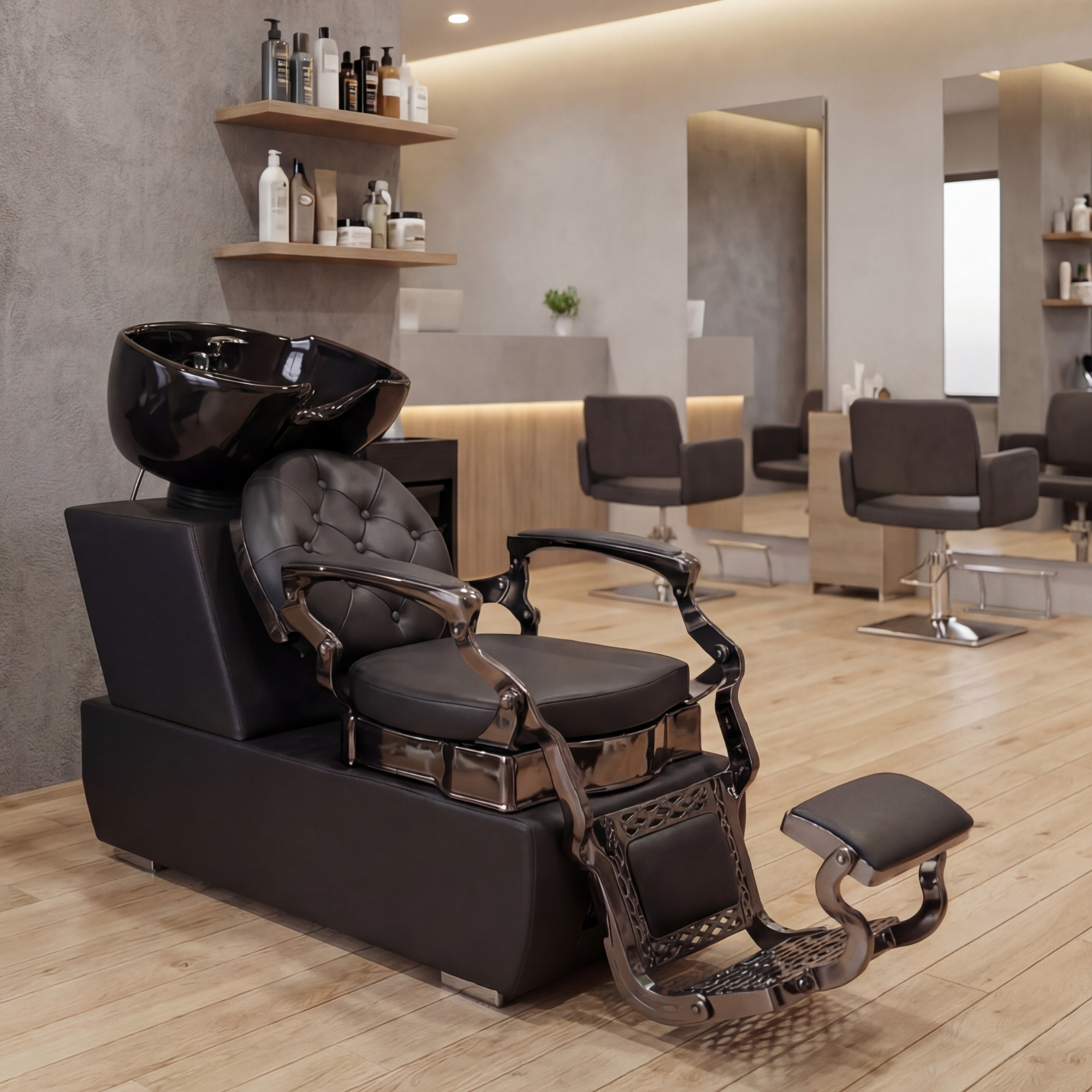 Royal Shampoo Bed Wash Unit King Gloss Black