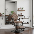 Barberchair Senior - Grey/Brown
