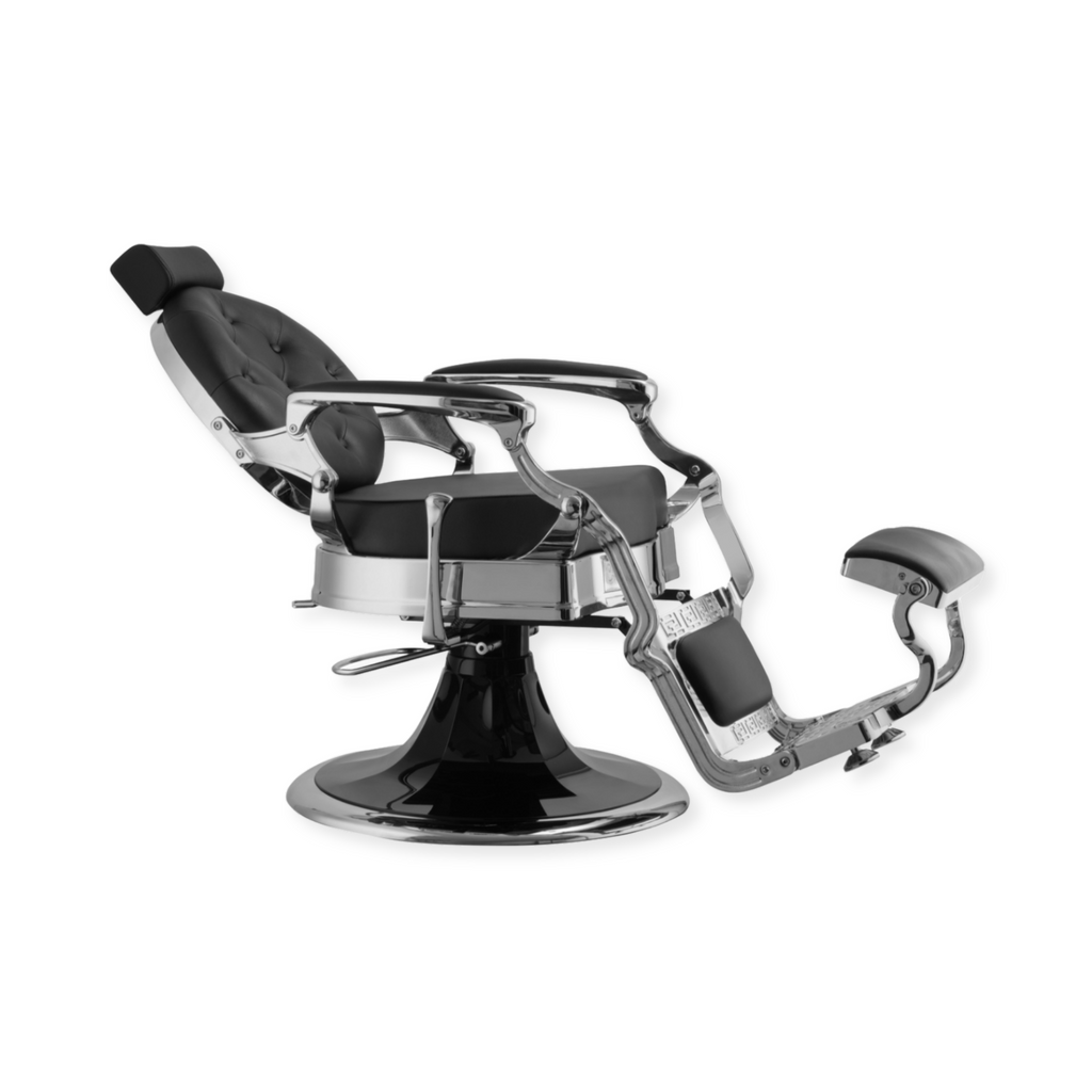 Legend Barber Chair Black Silver