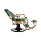 Legend Barber Chair Gold Green