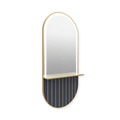 Salon Mirror Florence 200 x 80 cm GOLD/BLACK