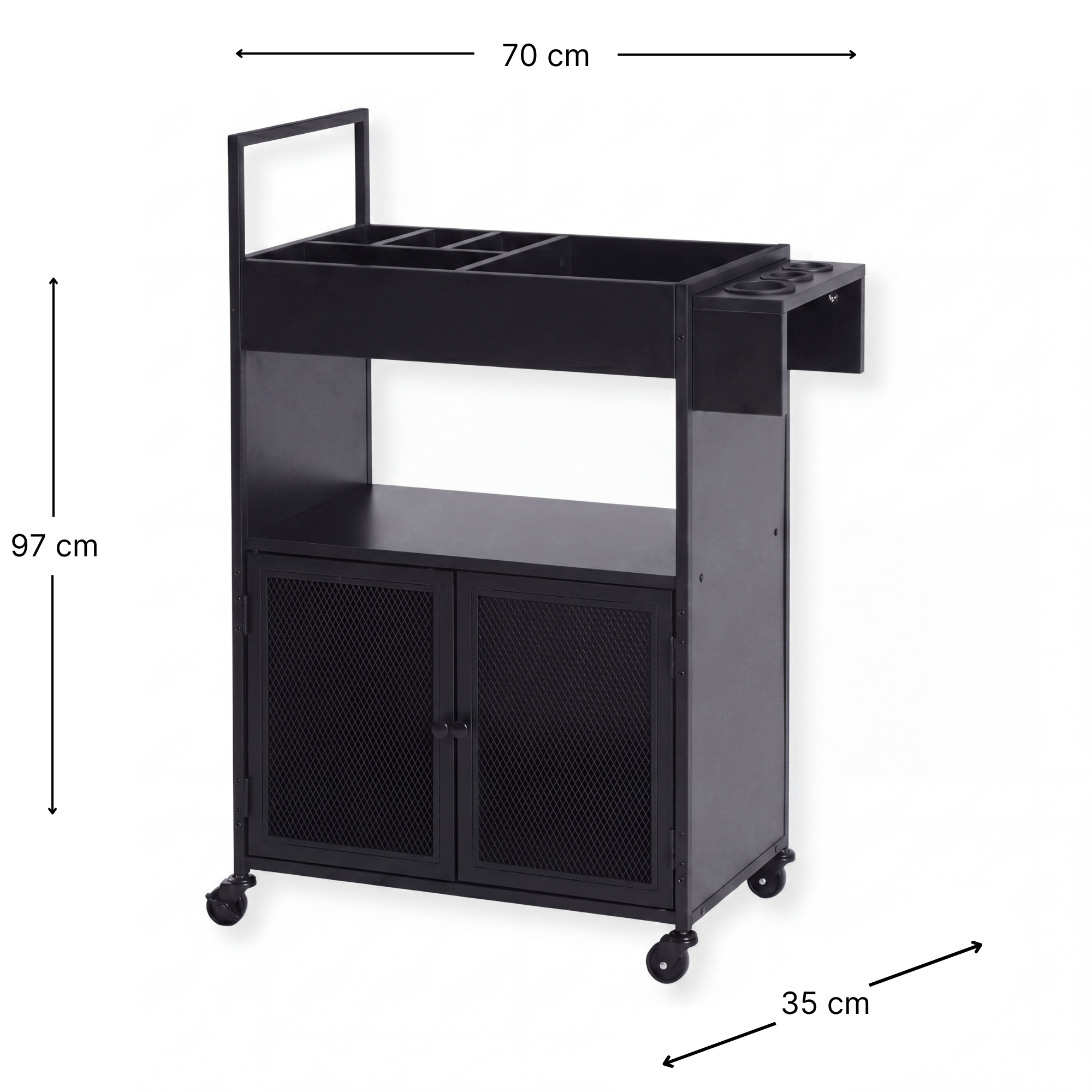 Mobile Barber Workstation - London - Black