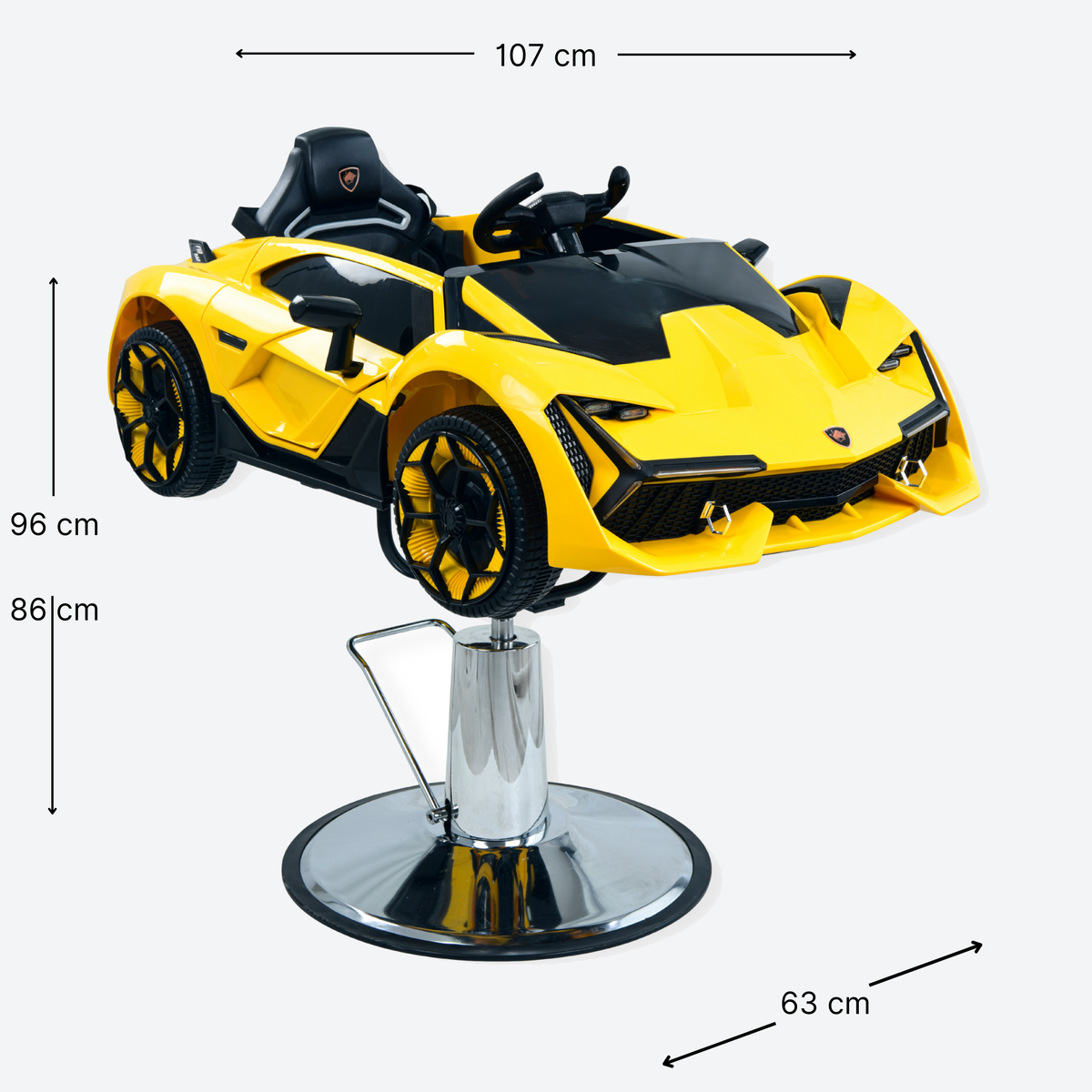 Barber Chair Kids Lamborghini Yellow