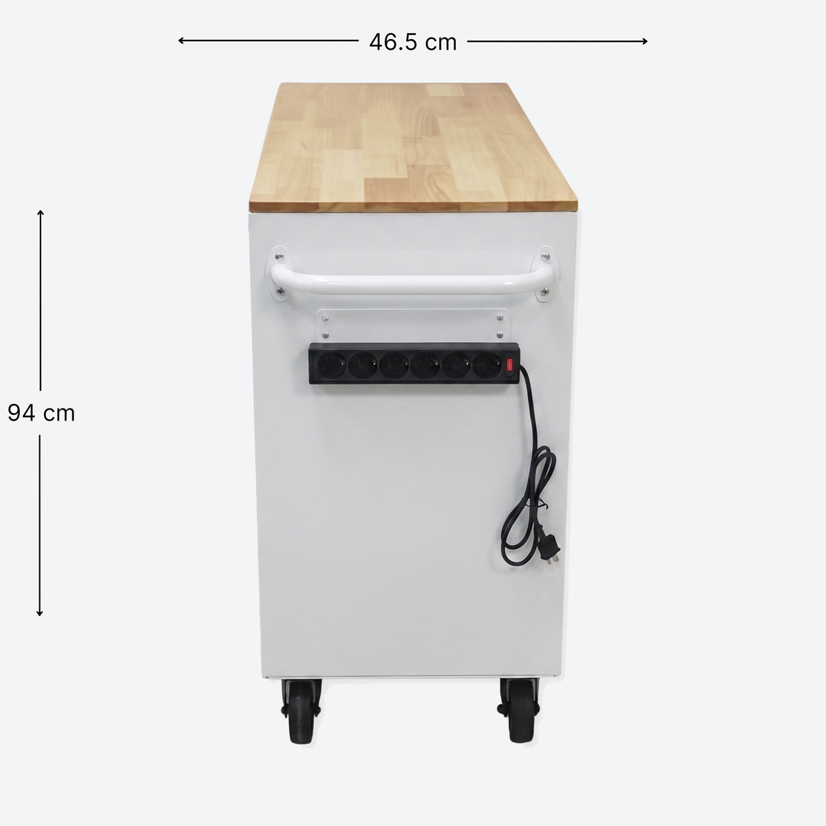 Barber Tool Cabinet - White