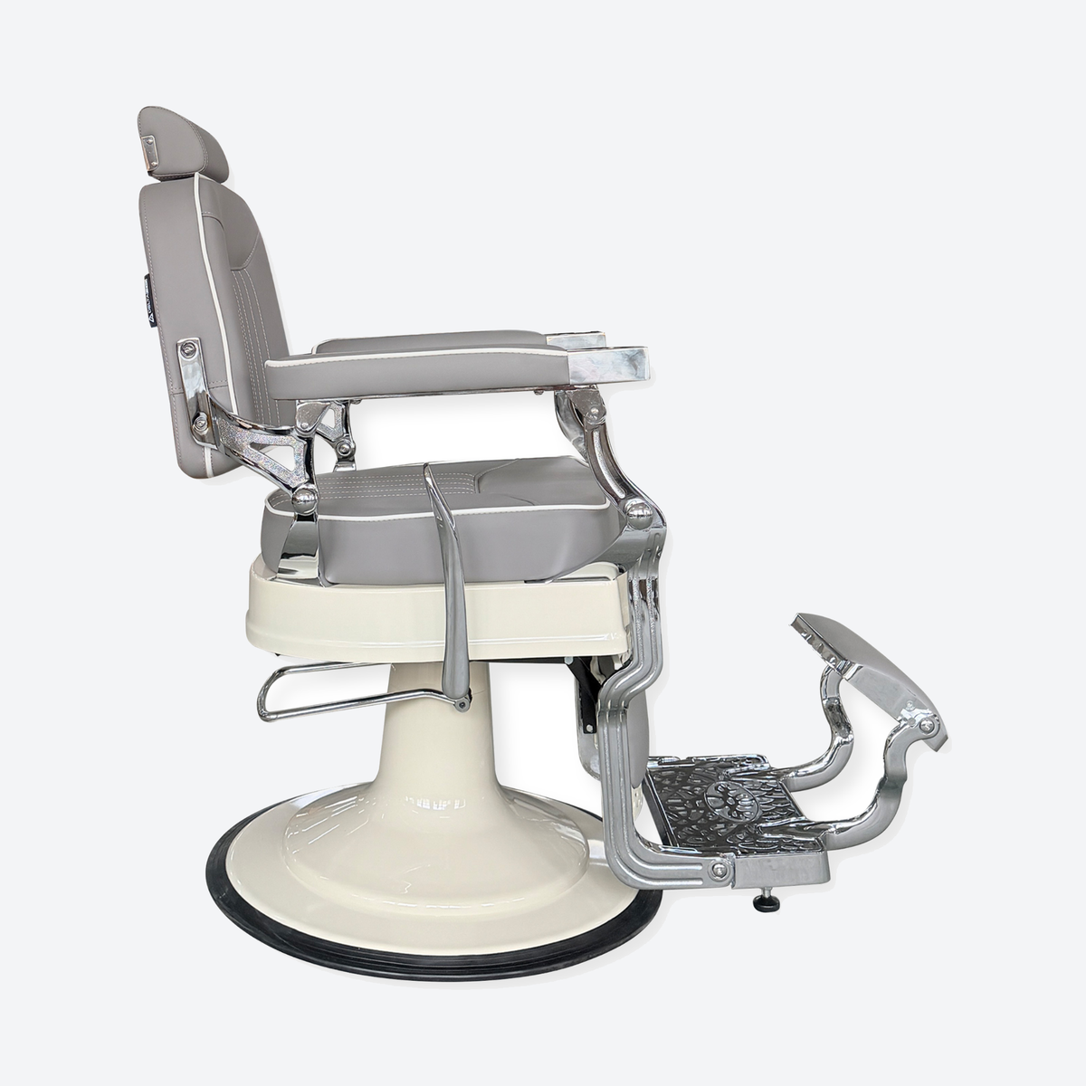 Barber Chair Baron Chrome / Grey