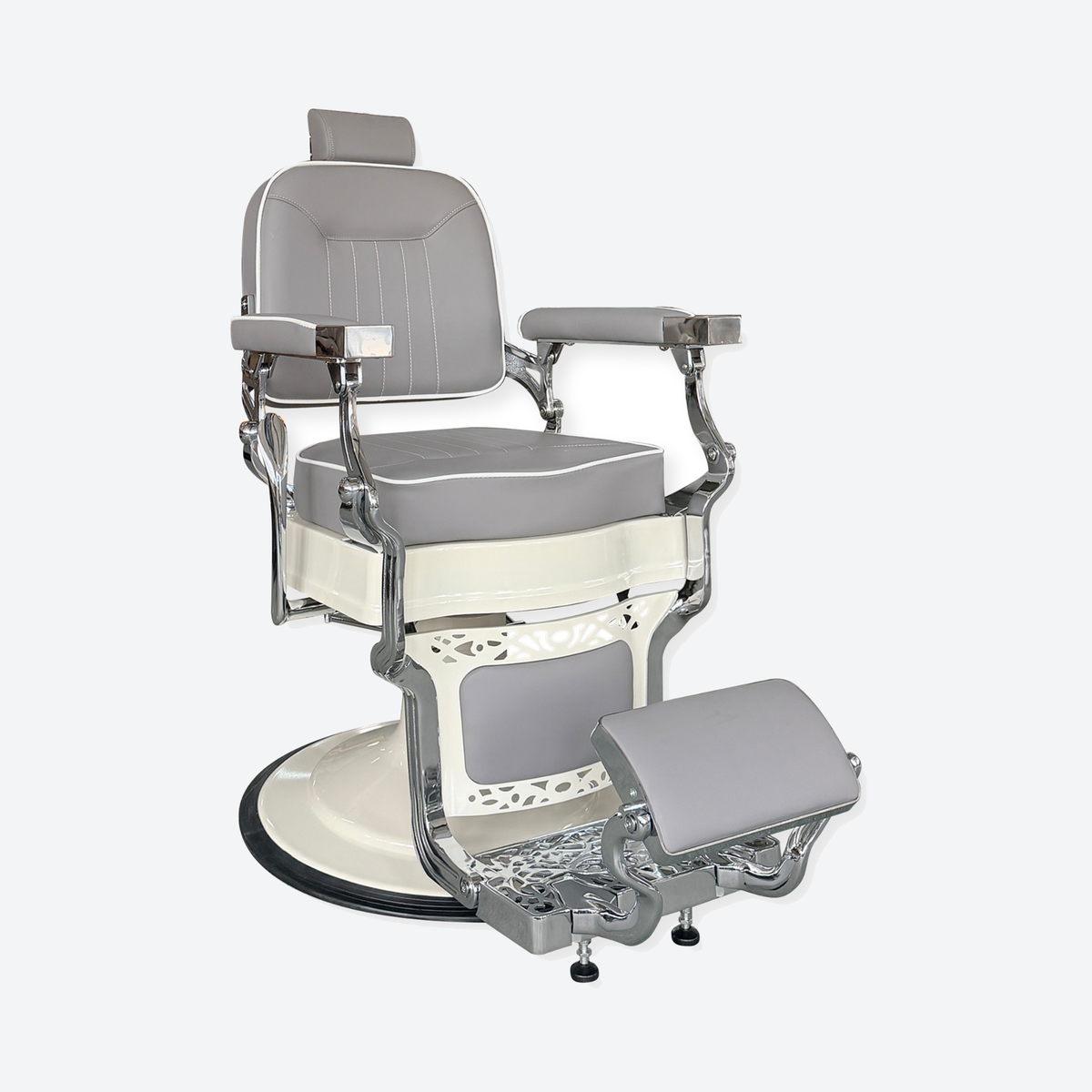 Barber Chair Baron Chrome / Grey
