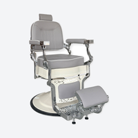 Barber Chair Baron Chrome / Grey