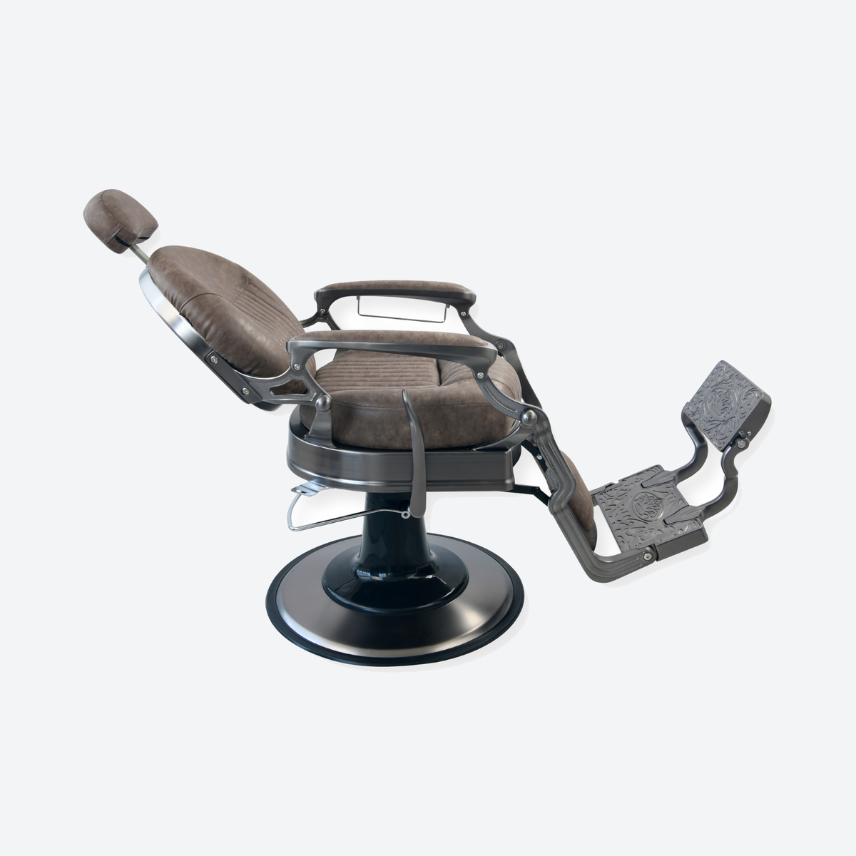 DeltaPro - Barber Chair - DBC006 - Monarch - Grey/Brown
