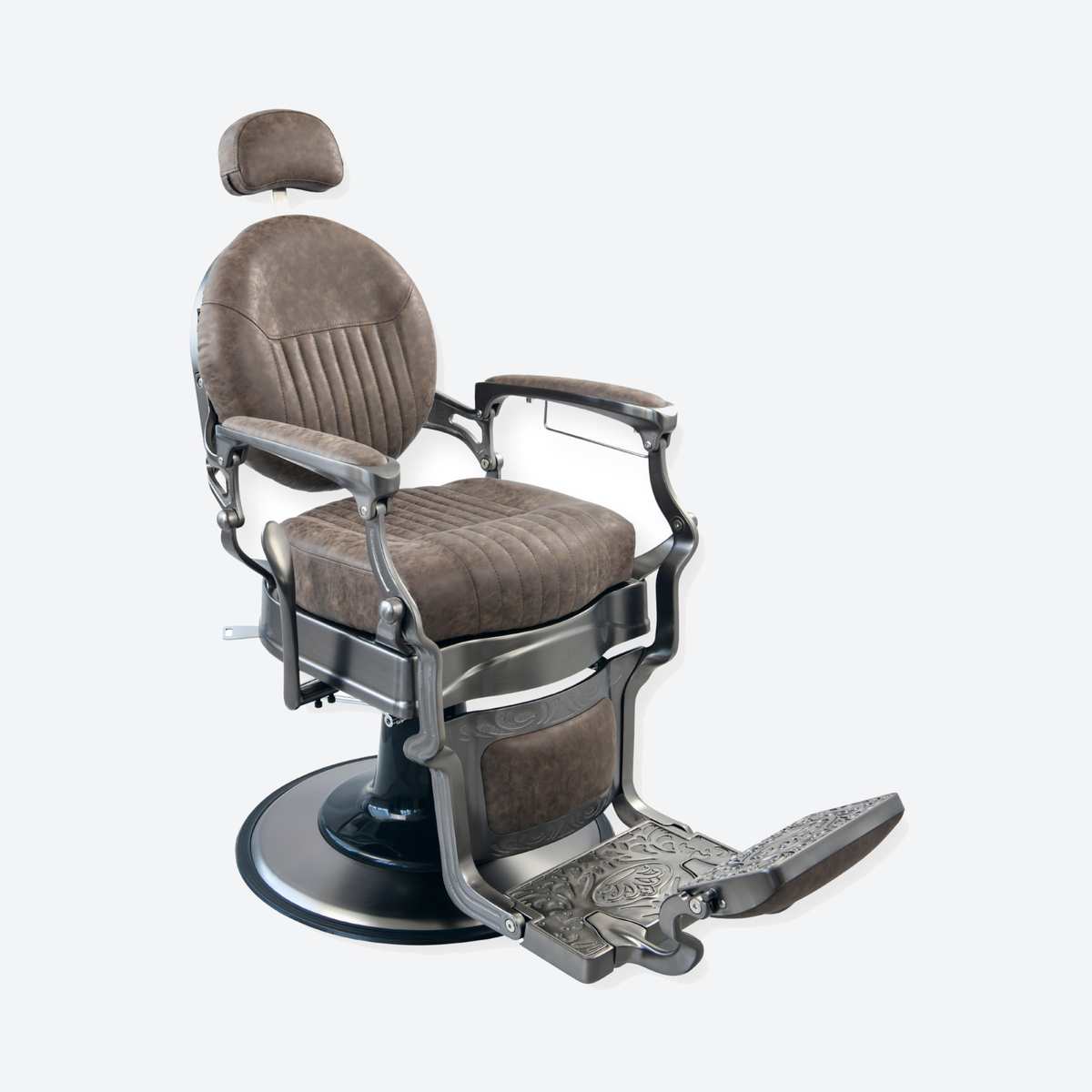 DeltaPro - Barber Chair - DBC006 - Monarch - Grey/Brown