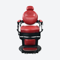 DeltaPro - Barber Chair - DBC006 - Monarch - Black/Red