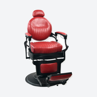 DeltaPro - Barber Chair - DBC006 - Monarch - Black/Red