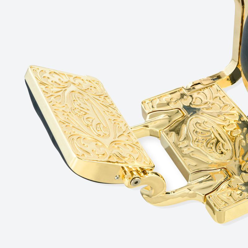 DeltaPro - Barber Chair - DBC006 - Monarch - Gold/Black