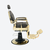 DeltaPro - Barber Chair - DBC006 - Monarch - Gold/Brown