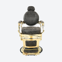 DeltaPro - Barber Chair - DBC006 - Monarch - Gold/Brown