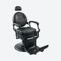 DeltaPro - Barber Chair - DBC006 - Monarch - Matte Black