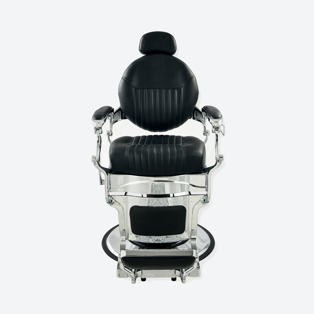 DeltaPro - Barber Chair - DBC006 - Monarch - Silver/Black