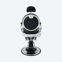 DeltaPro - Barber Chair - DBC006 - Monarch - Silver/Black