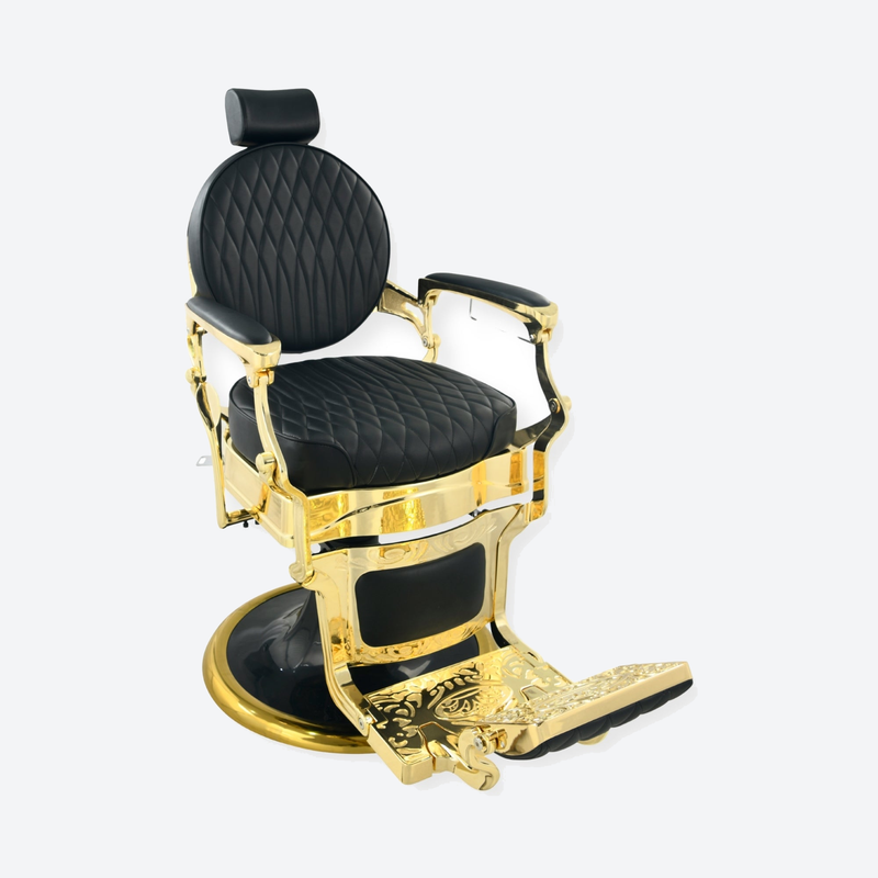 DeltaPro - Barber Chair - DBC009 - Cavalier - Gold/Black