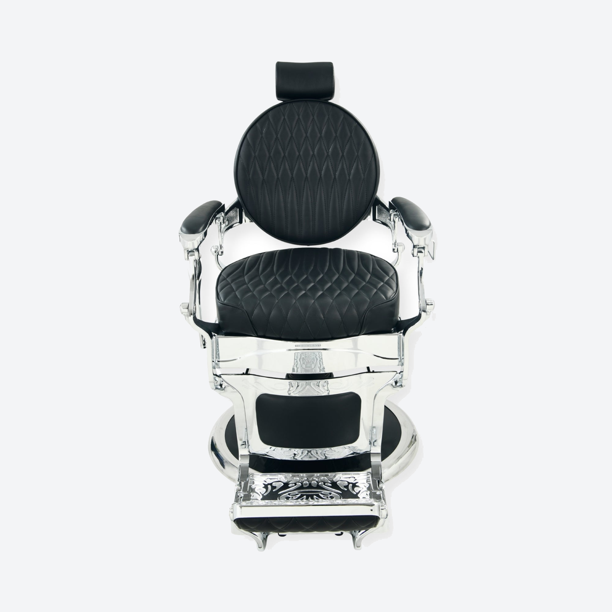 DeltaPro - Barber Chair - DBC009 - Cavalier - Silver/Black