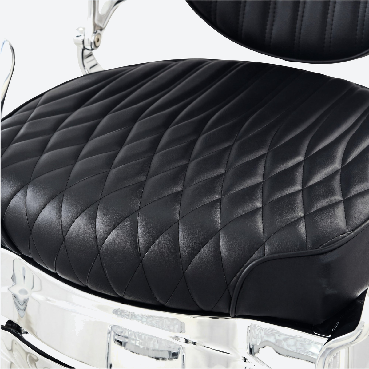 DeltaPro - Barber Chair - DBC009 - Cavalier - Silver/Black