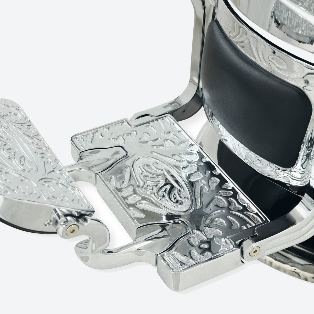 DeltaPro - Barber Chair - DBC009 - Cavalier - Silver/Black