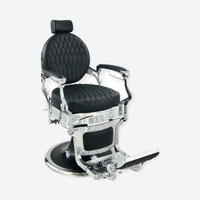 DeltaPro - Barber Chair - DBC009 - Cavalier - Silver/Black