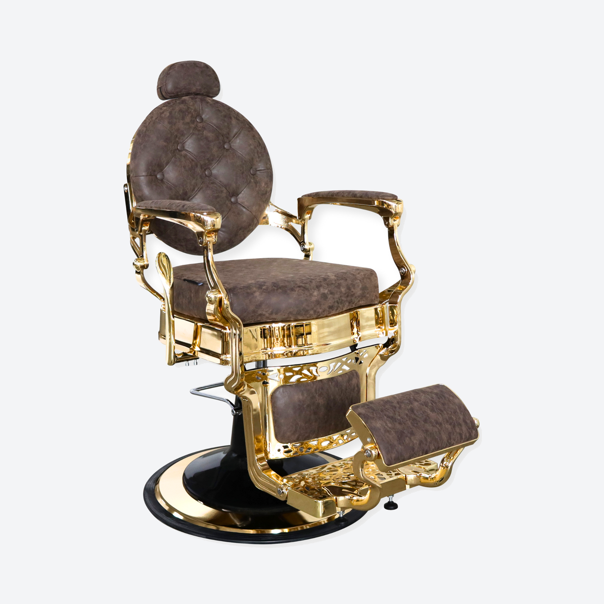 Barber Chair Senior - Gold/Brown