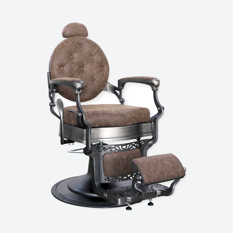 Barber Chair Senior - Grey/Brown