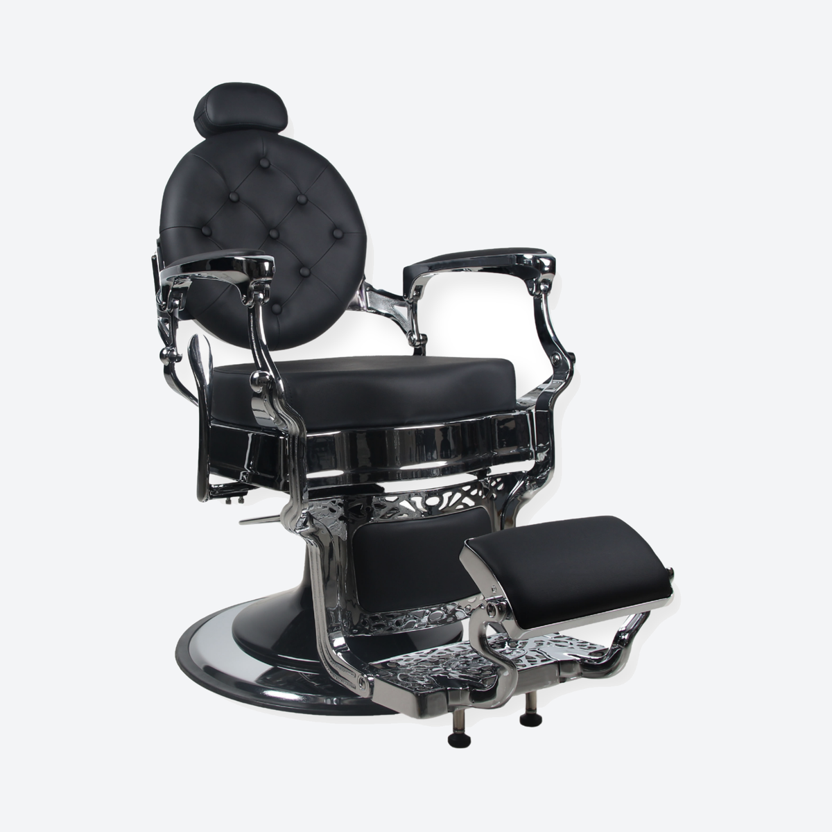 Barber Chair Senior - Silver/Black