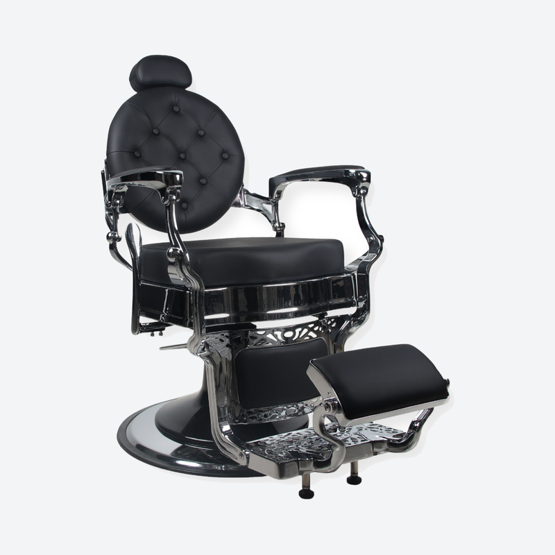 Barber Chair Senior - Silver/Black