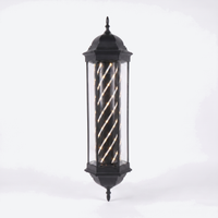 Barberpole Lantern Black