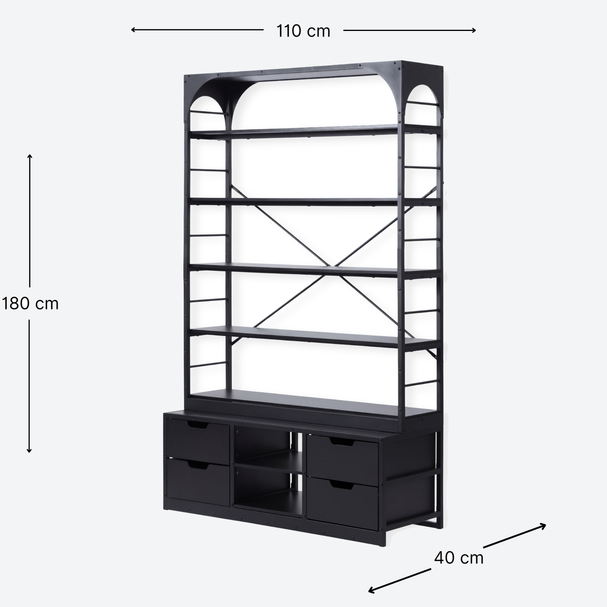 Display Cabinet - London - Black